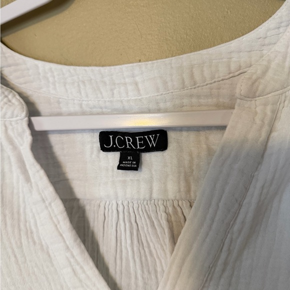 J.Crew Double Gauze Pop Over Blouse - Picture 3 of 8